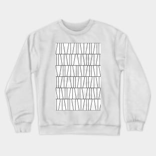 Mid-Century Modern Pattern No.6 - White Concrete Crewneck Sweatshirt